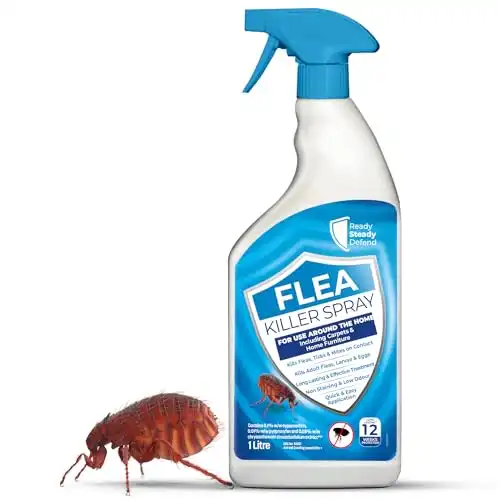 Flea Killer Spray 1L: Ultimate Flea Treatment for House | Comprehensive Indoor & Outdoor Flea Spray | Household Flea Killer & Flea Spray for Home - Eradicates & Prevents Reinfestation | Re...